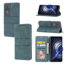 Load image into Gallery viewer, Embossed Striped Magnetic Buckle Horizontal Flip Phone Leather Case, For OPPO Realme 9 Pro, For Xiaomi Redmi K50 Gaming, For Xiaomi Redmi K50 Pro