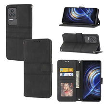 Load image into Gallery viewer, Embossed Striped Magnetic Buckle Horizontal Flip Phone Leather Case, For OPPO Realme 9 Pro, For Xiaomi Redmi K50 Gaming, For Xiaomi Redmi K50 Pro
