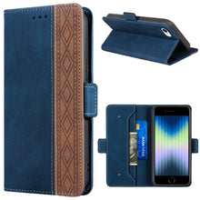 Load image into Gallery viewer, Stitching Magnetic RFID Leather Case, For iPhone XS Max, For iPhone SE 2022 / SE 2020 / 7 / 8, For iPhone 7 Plus / 8 Plus