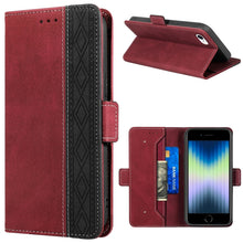 Load image into Gallery viewer, Stitching Magnetic RFID Leather Case, For iPhone XS Max, For iPhone SE 2022 / SE 2020 / 7 / 8, For iPhone 7 Plus / 8 Plus