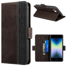 Load image into Gallery viewer, Stitching Magnetic RFID Leather Case, For iPhone XS Max, For iPhone SE 2022 / SE 2020 / 7 / 8, For iPhone 7 Plus / 8 Plus