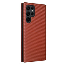 Load image into Gallery viewer, Carbon Fiber Texture Magnetic Horizontal Flip Leather Phone Case, For Samsung Galaxy S22 Ultra 5G, For OnePlus Nord CE 2 5G, For Xiaomi Poco X4 Pro 5G, For Motorola Moto G22, For TCL 30 5G / 30+
