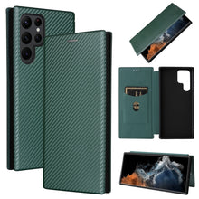 Load image into Gallery viewer, Carbon Fiber Texture Magnetic Horizontal Flip Leather Phone Case, For Samsung Galaxy S22 Ultra 5G, For OnePlus Nord CE 2 5G, For Xiaomi Poco X4 Pro 5G, For Motorola Moto G22, For TCL 30 5G / 30+