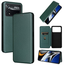 Load image into Gallery viewer, Carbon Fiber Texture Magnetic Horizontal Flip Leather Phone Case, For Samsung Galaxy S22 Ultra 5G, For OnePlus Nord CE 2 5G, For Xiaomi Poco X4 Pro 5G, For Motorola Moto G22, For TCL 30 5G / 30+