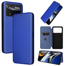 Load image into Gallery viewer, Carbon Fiber Texture Magnetic Horizontal Flip Leather Phone Case, For Samsung Galaxy S22 Ultra 5G, For OnePlus Nord CE 2 5G, For Xiaomi Poco X4 Pro 5G, For Motorola Moto G22, For TCL 30 5G / 30+