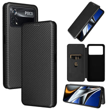 Load image into Gallery viewer, Carbon Fiber Texture Magnetic Horizontal Flip Leather Phone Case, For Samsung Galaxy S22 Ultra 5G, For OnePlus Nord CE 2 5G, For Xiaomi Poco X4 Pro 5G, For Motorola Moto G22, For TCL 30 5G / 30+