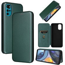 Load image into Gallery viewer, Carbon Fiber Texture Magnetic Horizontal Flip Leather Phone Case, For Samsung Galaxy S22 Ultra 5G, For OnePlus Nord CE 2 5G, For Xiaomi Poco X4 Pro 5G, For Motorola Moto G22, For TCL 30 5G / 30+