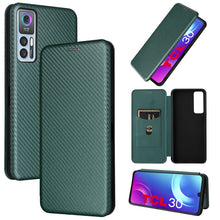Load image into Gallery viewer, Carbon Fiber Texture Magnetic Horizontal Flip Leather Phone Case, For Samsung Galaxy S22 Ultra 5G, For OnePlus Nord CE 2 5G, For Xiaomi Poco X4 Pro 5G, For Motorola Moto G22, For TCL 30 5G / 30+