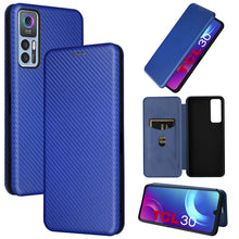 Load image into Gallery viewer, Carbon Fiber Texture Magnetic Horizontal Flip Leather Phone Case, For Samsung Galaxy S22 Ultra 5G, For OnePlus Nord CE 2 5G, For Xiaomi Poco X4 Pro 5G, For Motorola Moto G22, For TCL 30 5G / 30+
