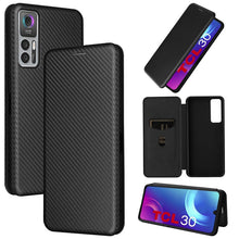 Load image into Gallery viewer, Carbon Fiber Texture Magnetic Horizontal Flip Leather Phone Case, For Samsung Galaxy S22 Ultra 5G, For OnePlus Nord CE 2 5G, For Xiaomi Poco X4 Pro 5G, For Motorola Moto G22, For TCL 30 5G / 30+