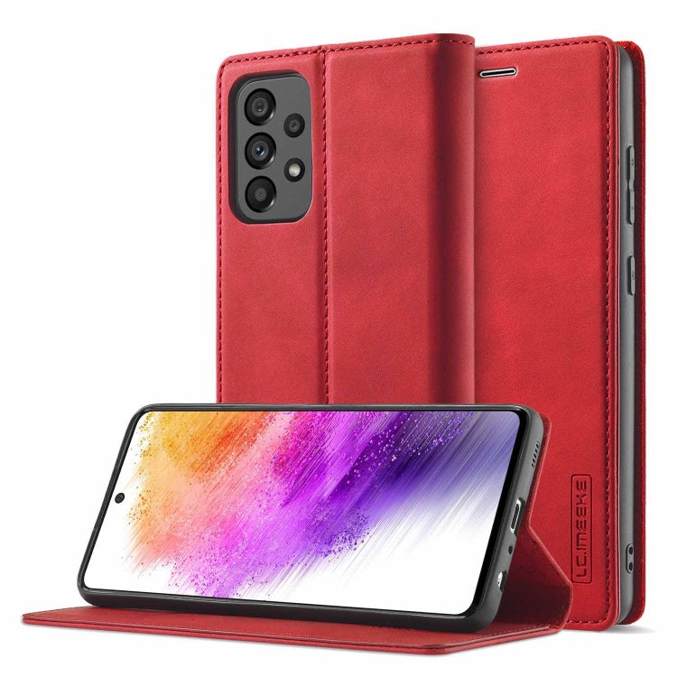 LC.IMEEKE Strong Magnetism Ultra-thin Matte Leather Case, For Samsung Galaxy A13 4G, For Samsung Galaxy A73 5G