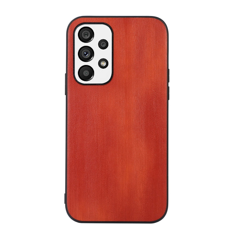 Yellow Cow Texture PU Phone Case, For Xiaomi Redmi Note 11 Pro Global, For Samsung Galaxy A23 4G, For Samsung Galaxy A33 5G, For Samsung Galaxy A53 5G, For Samsung Galaxy A73 5G