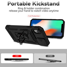 Load image into Gallery viewer, Sliding Camshield Holder Phone Case, For iPhone XR, For iPhone XS / X, For iPhone XS Max, For iPhone 12 mini, For iPhone SE 2022 / SE 2020 / 8 / 7 / 6, For iPhone 8 Plus / 7 Plus / 6 Plus