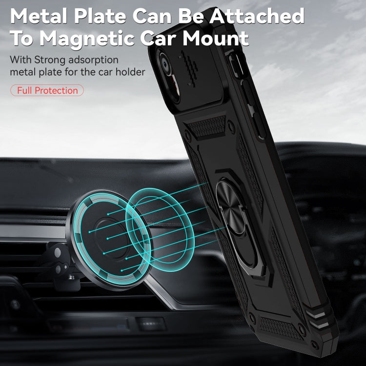 Sliding Camshield Holder Phone Case, For iPhone XR, For iPhone XS / X, For iPhone XS Max, For iPhone 12 mini, For iPhone SE 2022 / SE 2020 / 8 / 7 / 6, For iPhone 8 Plus / 7 Plus / 6 Plus