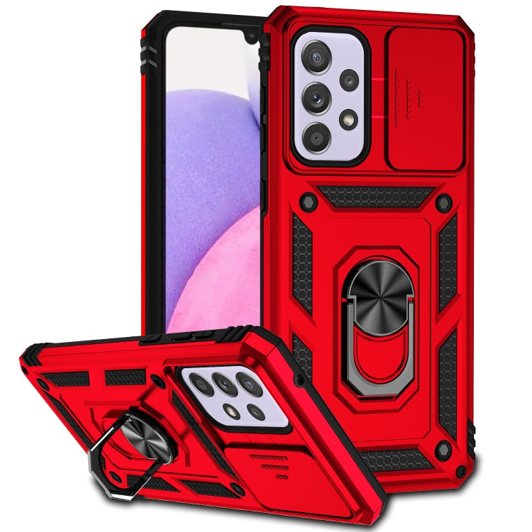 Sliding Camshield Holder Phone Case, For Samsung Galaxy A23 5G, For Samsung Galaxy A33 5G, For Samsung Galaxy A52 5G / 4G, For Samsung Galaxy A53 5G, For Samsung Galaxy A72 5G / 4G, For Samsung Galaxy A73 5G, For Samsung Galaxy J7 Prime