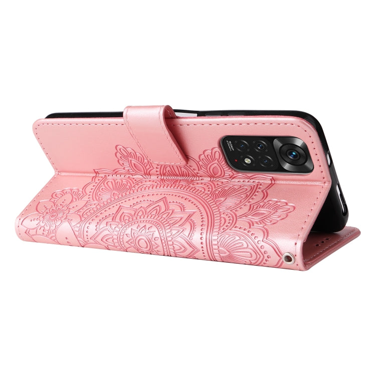 7-petal Flowers Embossing Pattern Horizontal Flip Leather Case, For Xiaomi Redmi Note 11 4G(Global), For Xiaomi Redmi Note 11 Pro 4G, For OPPO Realme 9i / A36 4G / A76 4G(Global), For OPPO Realme 9 Pro+, For OPPO Realme GT2 Pro                         ...