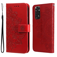 Load image into Gallery viewer, 7-petal Flowers Embossing Pattern Horizontal Flip Leather Case, For Xiaomi Redmi Note 11 4G(Global), For Xiaomi Redmi Note 11 Pro 4G, For OPPO Realme 9i / A36 4G / A76 4G(Global), For OPPO Realme 9 Pro+, For OPPO Realme GT2 Pro                         ...