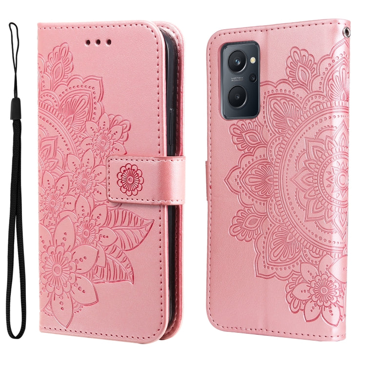 7-petal Flowers Embossing Pattern Horizontal Flip Leather Case, For Xiaomi Redmi Note 11 4G(Global), For Xiaomi Redmi Note 11 Pro 4G, For OPPO Realme 9i / A36 4G / A76 4G(Global), For OPPO Realme 9 Pro+, For OPPO Realme GT2 Pro                         ...