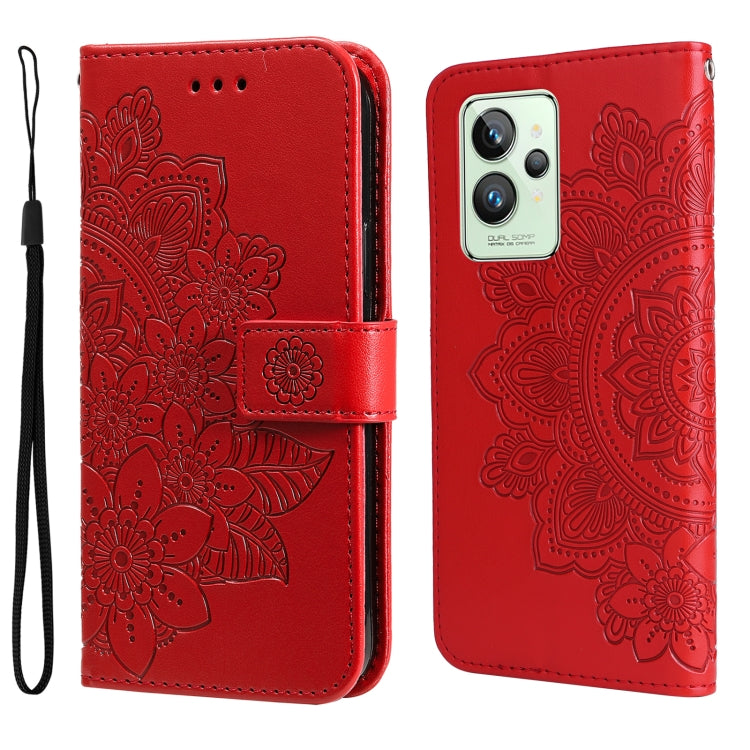 7-petal Flowers Embossing Pattern Horizontal Flip Leather Case, For Xiaomi Redmi Note 11 4G(Global), For Xiaomi Redmi Note 11 Pro 4G, For OPPO Realme 9i / A36 4G / A76 4G(Global), For OPPO Realme 9 Pro+, For OPPO Realme GT2 Pro                         ...