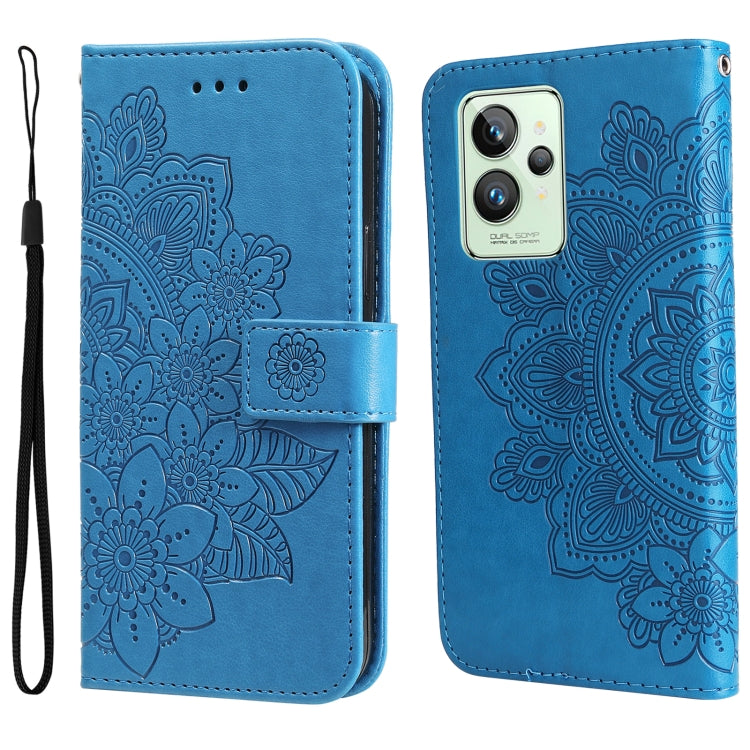 7-petal Flowers Embossing Pattern Horizontal Flip Leather Case, For Xiaomi Redmi Note 11 4G(Global), For Xiaomi Redmi Note 11 Pro 4G, For OPPO Realme 9i / A36 4G / A76 4G(Global), For OPPO Realme 9 Pro+, For OPPO Realme GT2 Pro                         ...