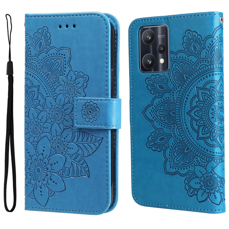 7-petal Flowers Embossing Pattern Horizontal Flip Leather Case, For Xiaomi Redmi Note 11 4G(Global), For Xiaomi Redmi Note 11 Pro 4G, For OPPO Realme 9i / A36 4G / A76 4G(Global), For OPPO Realme 9 Pro+, For OPPO Realme GT2 Pro                         ...