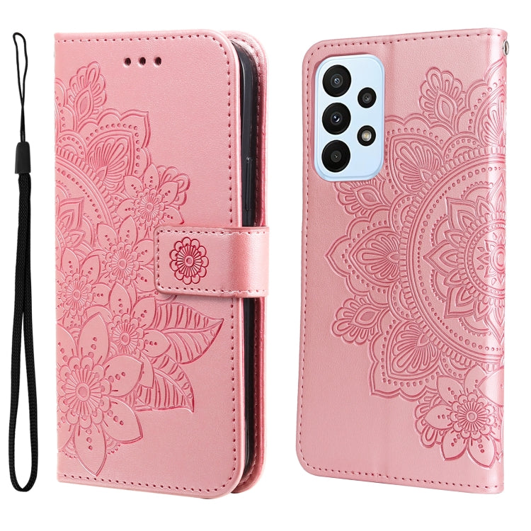 7-petal Flowers Embossing Pattern Horizontal Flip Leather Case, For Xiaomi Redmi Note 11 4G(Global), For Xiaomi Redmi Note 11 Pro 4G, For OPPO Realme 9i / A36 4G / A76 4G(Global), For OPPO Realme 9 Pro+, For OPPO Realme GT2 Pro                         ...
