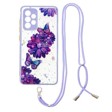 Load image into Gallery viewer, Starry Sky Epoxy TPU Phone Case with Neck Lanyard, For Samsung Galaxy A73 5G