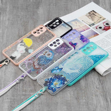 Load image into Gallery viewer, Starry Sky Epoxy TPU Phone Case with Neck Lanyard, For Samsung Galaxy A73 5G