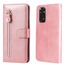 Load image into Gallery viewer, Fashion Calf Texture Zipper Horizontal Flip Leather Case, For Xiaomi Redmi Note 11 4G(Global), For Xiaomi Redmi Note 11 Pro 4G, For OPPO Realme 9i/A36 4G/A96 4G/K10 4G/A76 4G / A36 4G / A76 4G(Global), For Samsung Galaxy A23 /Galaxy M23/Galaxy F23     ...