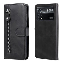 Load image into Gallery viewer, Fashion Calf Texture Zipper Horizontal Flip Leather Case, For Xiaomi Redmi Note 11 4G(Global), For Xiaomi Redmi Note 11 Pro 4G, For OPPO Realme 9i/A36 4G/A96 4G/K10 4G/A76 4G / A36 4G / A76 4G(Global), For Samsung Galaxy A23 /Galaxy M23/Galaxy F23     ...
