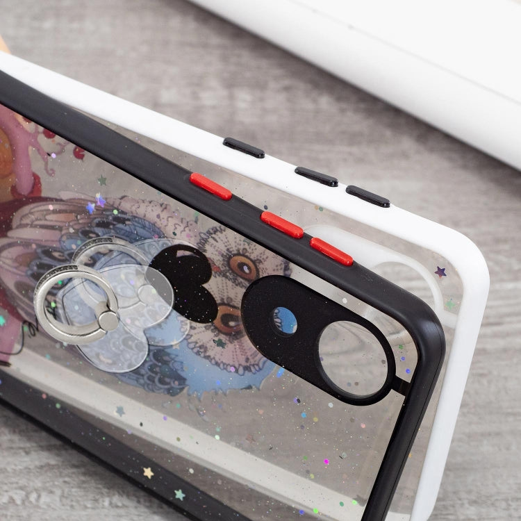 Starry Sky Epoxy TPU Phone Case with Ring Holder, For Samsung Galaxy A03 Core, For Samsung Galaxy A73 5G