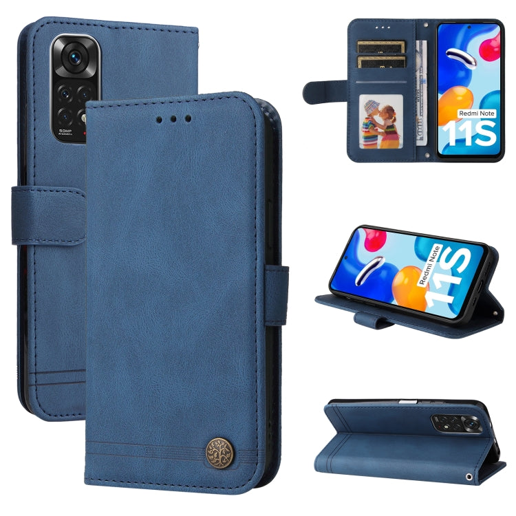 Skin Feel Life Tree Metal Button Horizontal Flip Leather Case, For Xiaomi Redmi Note 11 4G(Global), For Xiaomi Redmi Note 11 Pro 4G, For OPPO Realme 9i / A36 4G / A76 4G(Global), For OPPO Realme GT2 Pro, For OPPO Realme 9 Pro+                          ...