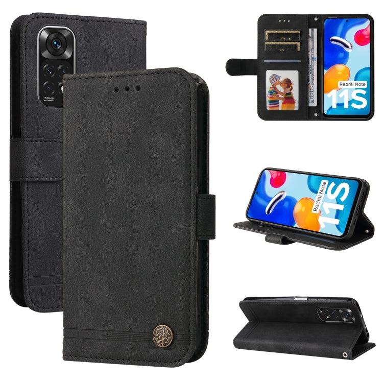 Skin Feel Life Tree Metal Button Horizontal Flip Leather Case, For Xiaomi Redmi Note 11 4G(Global), For Xiaomi Redmi Note 11 Pro 4G, For OPPO Realme 9i / A36 4G / A76 4G(Global), For OPPO Realme GT2 Pro, For OPPO Realme 9 Pro+                          ...