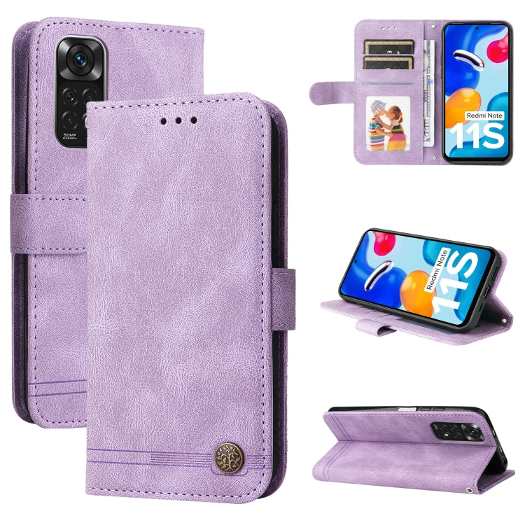 Skin Feel Life Tree Metal Button Horizontal Flip Leather Case, For Xiaomi Redmi Note 11 4G(Global), For Xiaomi Redmi Note 11 Pro 4G, For OPPO Realme 9i / A36 4G / A76 4G(Global), For OPPO Realme GT2 Pro, For OPPO Realme 9 Pro+                          ...