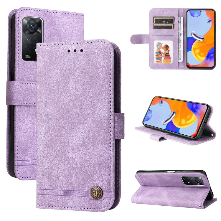 Skin Feel Life Tree Metal Button Horizontal Flip Leather Case, For Xiaomi Redmi Note 11 4G(Global), For Xiaomi Redmi Note 11 Pro 4G, For OPPO Realme 9i / A36 4G / A76 4G(Global), For OPPO Realme GT2 Pro, For OPPO Realme 9 Pro+                          ...