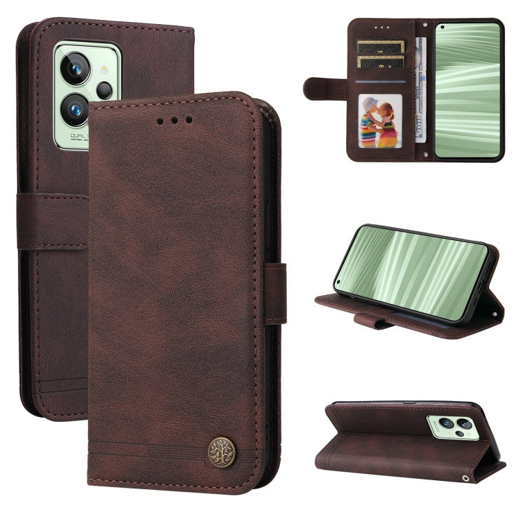 Skin Feel Life Tree Metal Button Horizontal Flip Leather Case, For Xiaomi Redmi Note 11 4G(Global), For Xiaomi Redmi Note 11 Pro 4G, For OPPO Realme 9i / A36 4G / A76 4G(Global), For OPPO Realme GT2 Pro, For OPPO Realme 9 Pro+                          ...