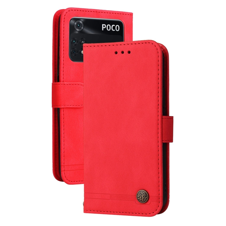 Skin Feel Life Tree Metal Button Horizontal Flip Leather Case, For Xiaomi Redmi Note 11 4G(Global), For Xiaomi Redmi Note 11 Pro 4G, For OPPO Realme 9i / A36 4G / A76 4G(Global), For OPPO Realme GT2 Pro, For OPPO Realme 9 Pro+                          ...