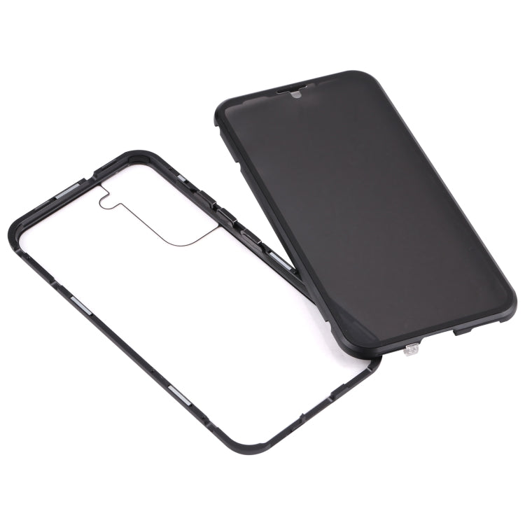 HD Magnetic Metal Tempered Glass Phone Case, For Samsung Galaxy S22 5G