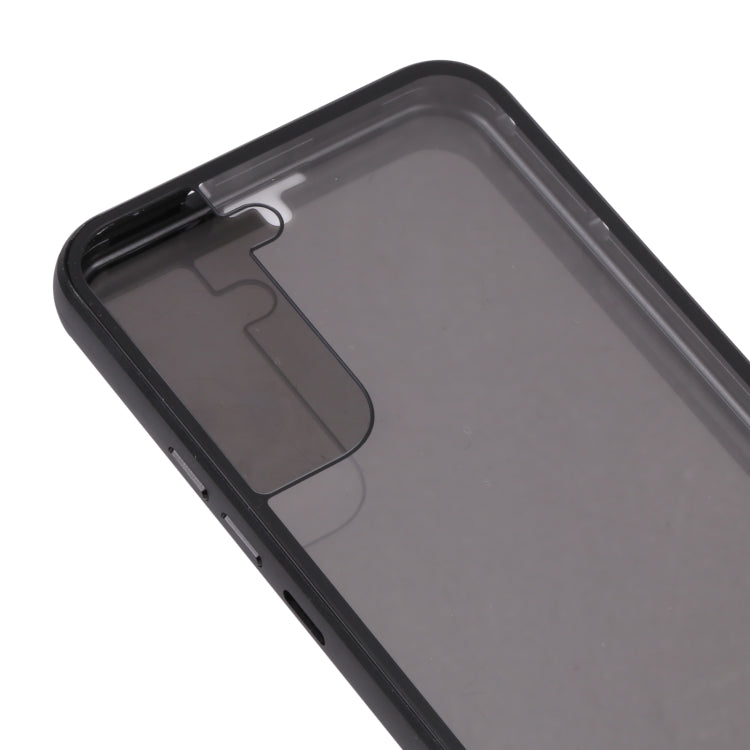 HD Magnetic Metal Tempered Glass Phone Case, For Samsung Galaxy S22 5G