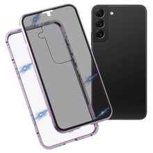 Load image into Gallery viewer, HD Magnetic Metal Tempered Glass Phone Case, For Samsung Galaxy S22 5G