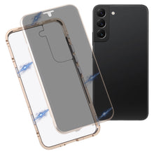 Load image into Gallery viewer, HD Magnetic Metal Tempered Glass Phone Case, For Samsung Galaxy S22 5G