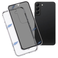 Load image into Gallery viewer, HD Magnetic Metal Tempered Glass Phone Case, For Samsung Galaxy S22 5G