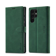 Load image into Gallery viewer, Forwenw F1 Series Matte Strong Magnetism Leather Phone Case, For Samsung Galaxy S22 Ultra 5G, For Samsung Galaxy S22 5G, For Samsung Galaxy S22+ 5G