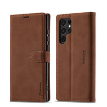 Load image into Gallery viewer, Forwenw F1 Series Matte Strong Magnetism Leather Phone Case, For Samsung Galaxy S22 Ultra 5G, For Samsung Galaxy S22 5G, For Samsung Galaxy S22+ 5G
