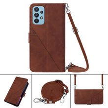 Load image into Gallery viewer, Crossbody 3D Embossed Flip Leather Phone Case, For Samsung Galaxy A32 5G / M32 5G, For Samsung Galaxy A33 5G, For Samsung Galaxy A42 5G, For Samsung Galaxy A52 4G / 5G, For Samsung Galaxy A53 5G, For Samsung Galaxy A72 4G / 5G, For Samsung Galaxy A82 5...