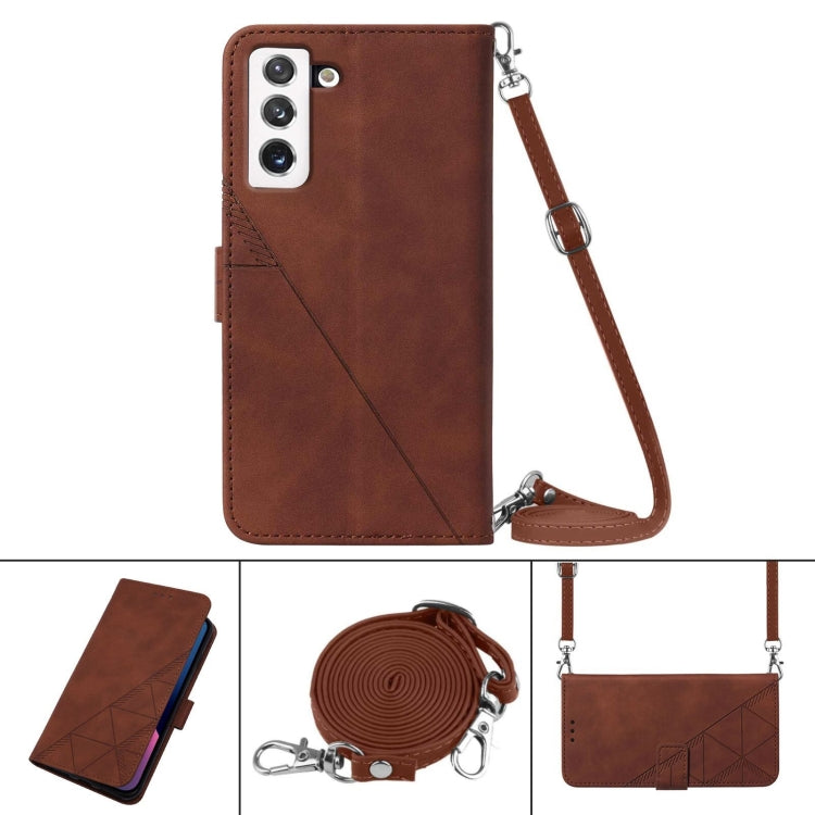 Crossbody 3D Embossed Flip Leather Phone Case, For Samsung Galaxy S22 5G, For Samsung Galaxy S22+ 5G, For Samsung Galaxy S22 Ultra 5G, For Samsung Galaxy A13 5G