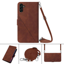 Load image into Gallery viewer, Crossbody 3D Embossed Flip Leather Phone Case, For Samsung Galaxy A13 5G