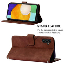 Load image into Gallery viewer, Crossbody 3D Embossed Flip Leather Phone Case, For Samsung Galaxy A13 5G
