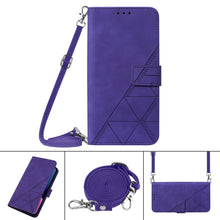 Load image into Gallery viewer, Crossbody 3D Embossed Flip Leather Phone Case, For Samsung Galaxy A13 5G