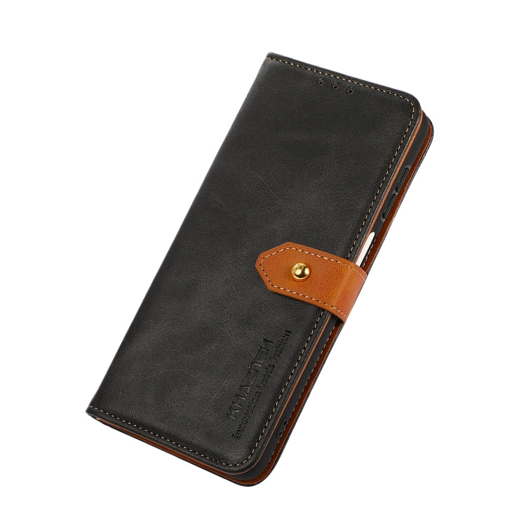 KHAZNEH Dual-color Cowhide Texture Flip Leather Phone Case, For Sony Xperia 10 IV/10 IIII, For Xiaomi Redmi Note 11E/Redmi 10 5G